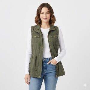 a new day Women's Khaki Green Vest